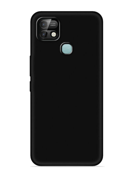 Plain Black Soft Silicone Case for Infinix Smart 5 Pro Zapvi