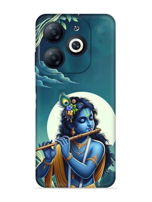 Krishna's Divine Flute Embossed Soft Silicone Case for Infinix Smart 8 Hd