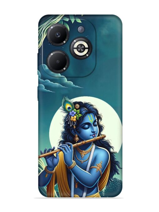 Krishna's Divine Flute Embossed Soft Silicone Case for Infinix Smart 8 Plus