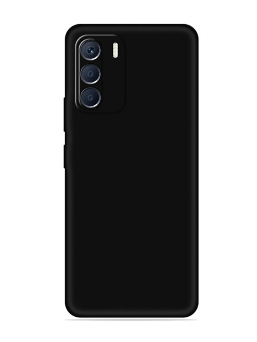 Plain Black Soft Silicone Case for Infinix Zero (5G) (2023) Zapvi