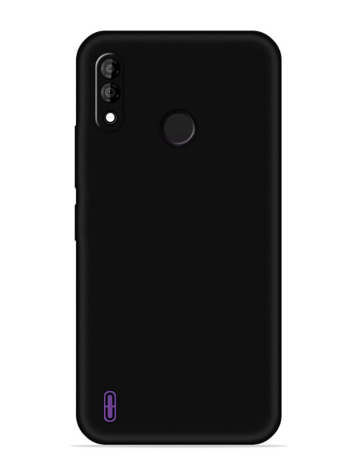 Plain Black Soft Silicone Case for Itel A47 Zapvi