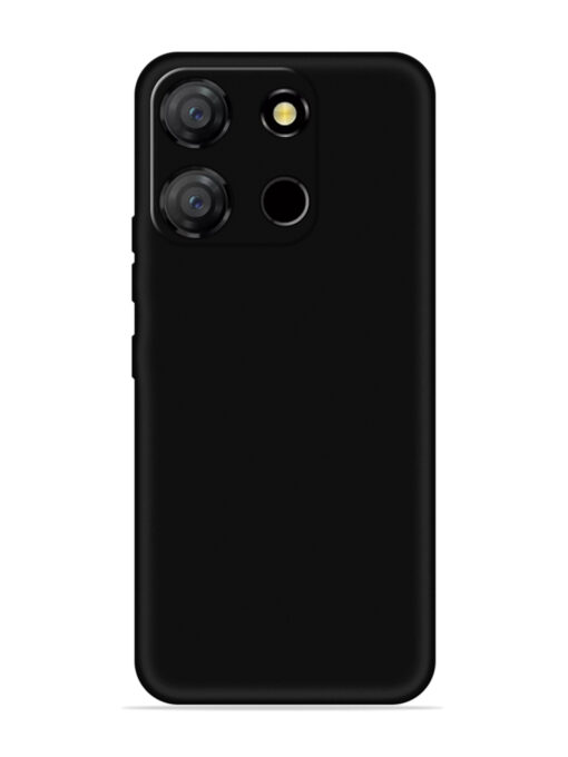 Plain Black Soft Silicone Case for Itel A60 Zapvi