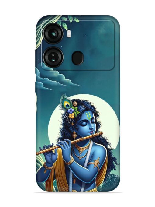 Krishna's Divine Flute Embossed Soft Silicone Case for Itel P40 Zapvi