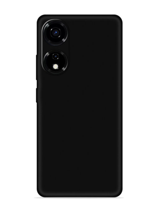 Plain Black Soft Silicone Case for Itel P55 (5G) Zapvi