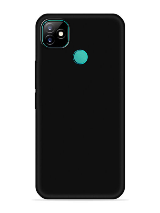 Plain Black Soft Silicone Case for Itel Vision 1 Zapvi