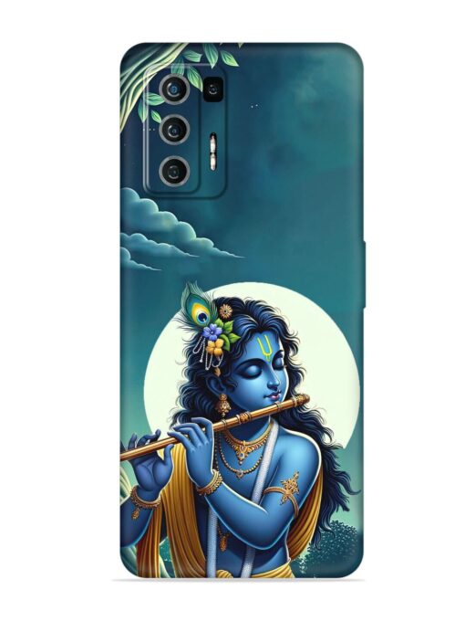 Krishna's Divine Flute Embossed Soft Silicone Case for Lava Agni (5G) Zapvi