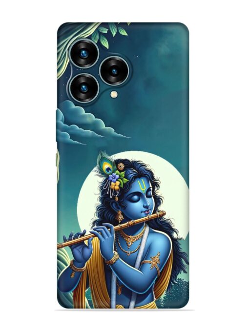 Krishna's Divine Flute Embossed Soft Silicone Case for Lava Blaze Curve (5G)