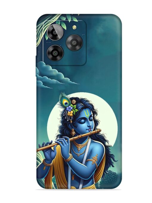 Krishna's Divine Flute Embossed Soft Silicone Case for Lava Yuva 3 Zapvi