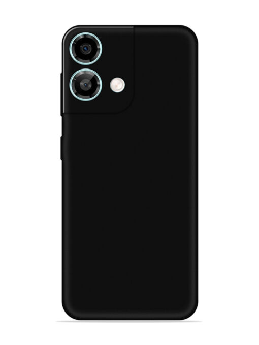 Plain Black Soft Silicone Case for Lava Yuva 3 Pro Zapvi