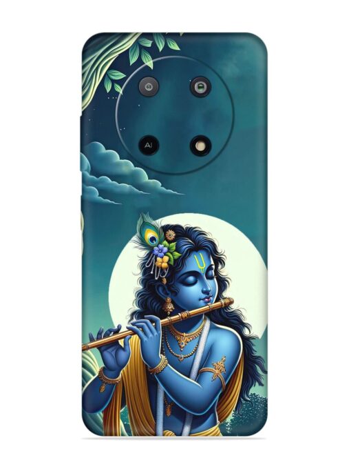 Krishna's Divine Flute Embossed Soft Silicone Case for Lava Yuva (5G) Zapvi