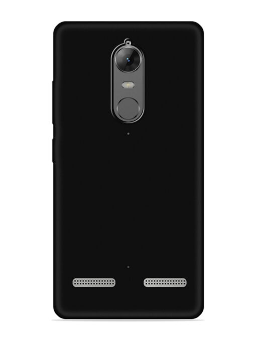 Plain Black Soft Silicone Case for Lenovo K6 Power Zapvi