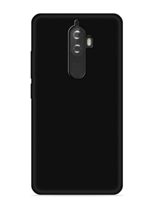 Plain Black Soft Silicone Case for Lenovo K8 Plus Zapvi