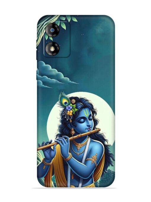 Krishna's Divine Flute Embossed Soft Silicone Case for Motorola Moto E13