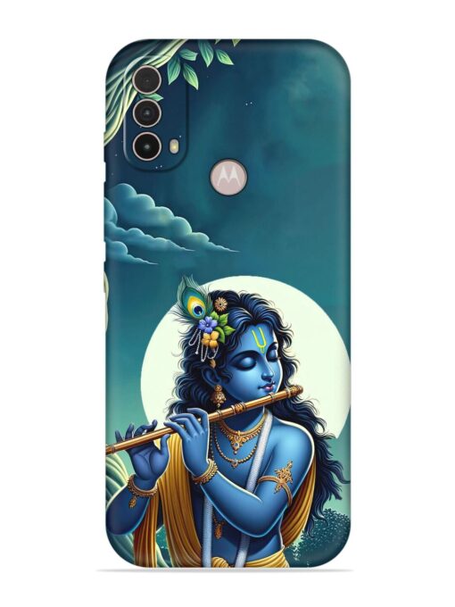 Krishna's Divine Flute Embossed Soft Silicone Case for Motorola Moto E40 Zapvi