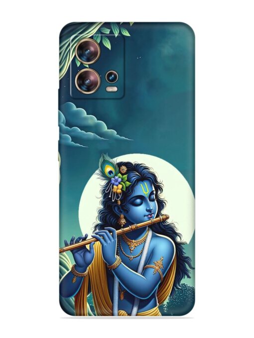 Krishna's Divine Flute Embossed Soft Silicone Case for Motorola Moto Edge 30 Fusion Zapvi