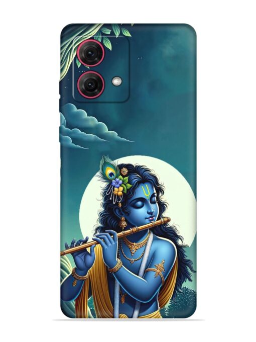 Krishna's Divine Flute Embossed Soft Silicone Case for Motorola Moto Edge 40 Neo Zapvi