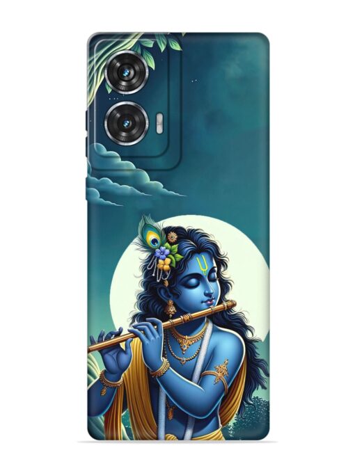 Krishna's Divine Flute Embossed Soft Silicone Case for Motorola Moto Edge 50 Fusion (5G)