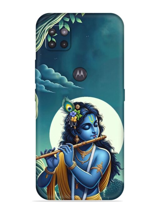 Krishna's Divine Flute Embossed Soft Silicone Case for Motorola Moto G Zapvi