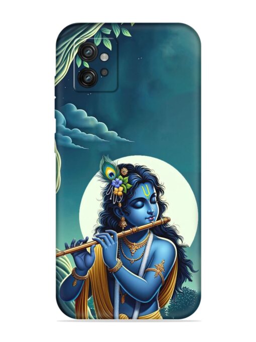 Krishna's Divine Flute Embossed Soft Silicone Case for Motorola Moto G32