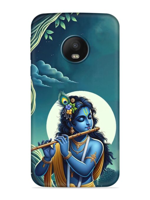 Krishna's Divine Flute Embossed Soft Silicone Case for Motorola Moto G5 Plus