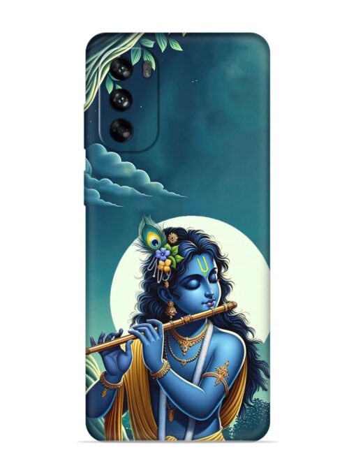 Krishna's Divine Flute Embossed Soft Silicone Case for Motorola Moto G62 (5G) Zapvi