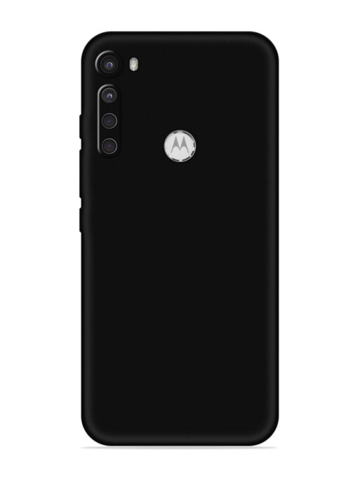 Plain Black Soft Silicone Case for Motorola One Fusion Plus Zapvi