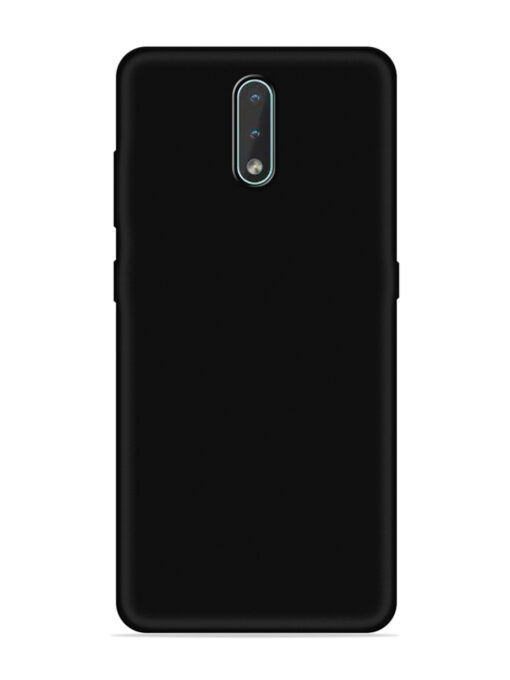 Plain Black Soft Silicone Case for Nokia 2.3 Zapvi