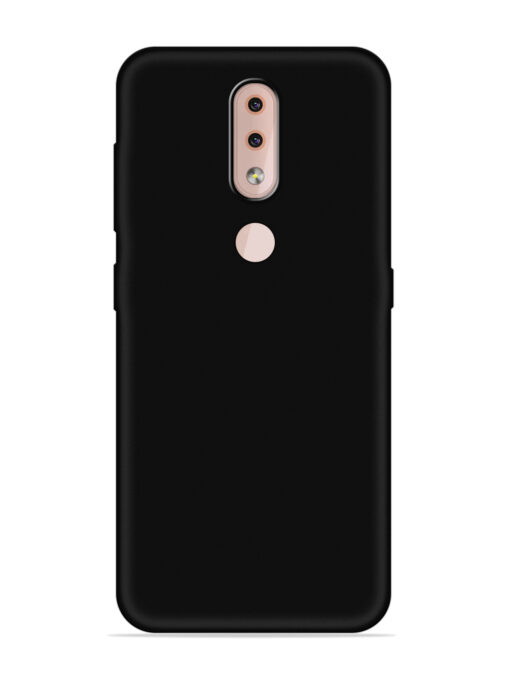 Plain Black Soft Silicone Case for Nokia 4.2 Zapvi