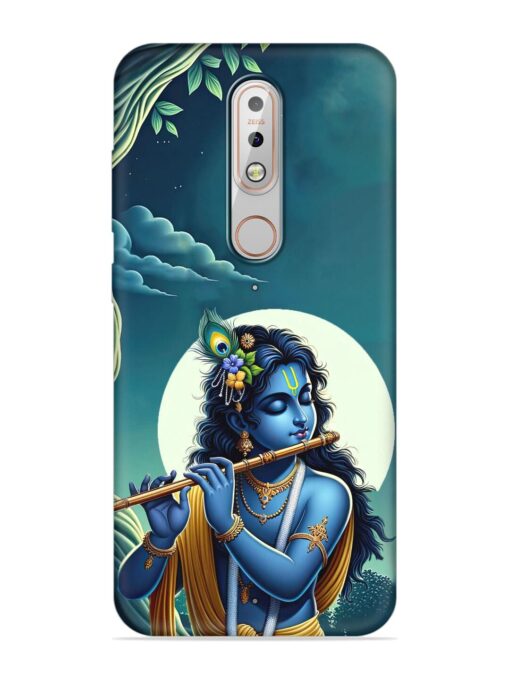 Krishna's Divine Flute Embossed Soft Silicone Case for Nokia 5.1 Plus