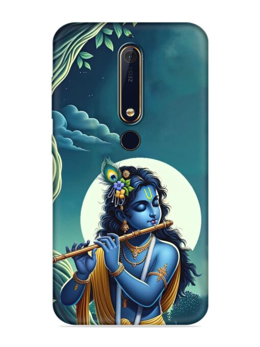 Krishna's Divine Flute Embossed Soft Silicone Case for Nokia 6.1 Zapvi