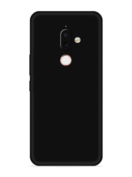 Plain Black Soft Silicone Case for Nokia 7.1 Plus Zapvi