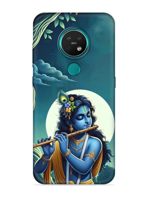 Krishna's Divine Flute Embossed Soft Silicone Case for Nokia 7.2 Zapvi