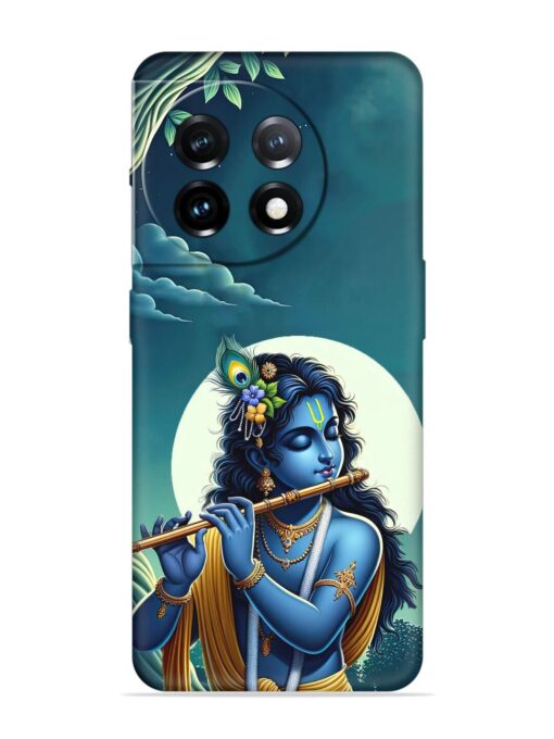 Krishna's Divine Flute Embossed Soft Silicone Case for Oneplus 11 (5G)