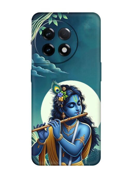 Krishna's Divine Flute Embossed Soft Silicone Case for Oneplus 11R (5G) Zapvi