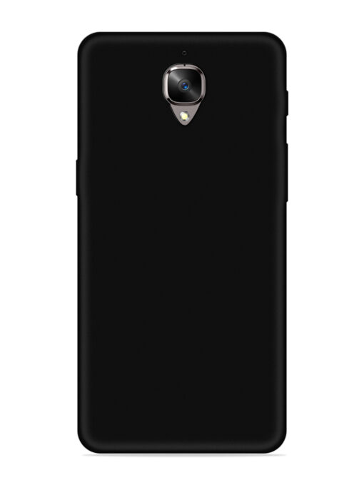 Plain Black Soft Silicone Case for Oneplus 3 Zapvi