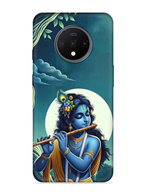 Krishna's Divine Flute Embossed Soft Silicone Case for Oneplus 7T Zapvi