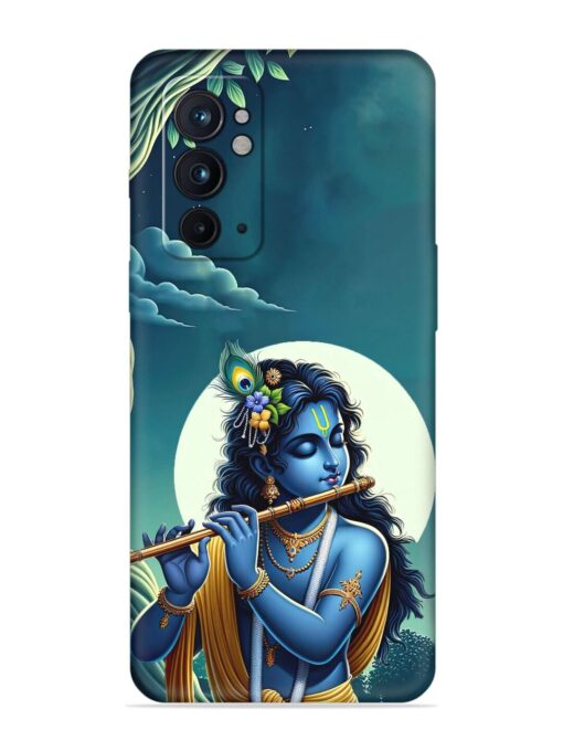 Krishna's Divine Flute Embossed Soft Silicone Case for Oneplus 9RT (5G) Zapvi