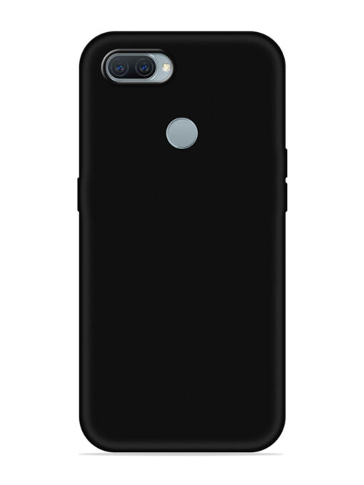 Plain Black Soft Silicone Case for Oppo A11K Zapvi