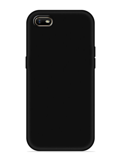 Plain Black Soft Silicone Case for Oppo A1K Zapvi