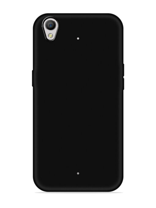 Plain Black Soft Silicone Case for Oppo A37 Zapvi