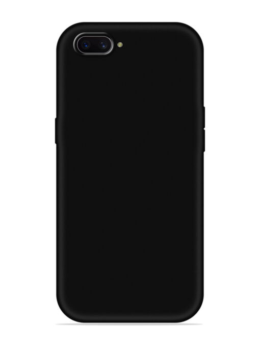 Plain Black Soft Silicone Case for Oppo A3S Zapvi