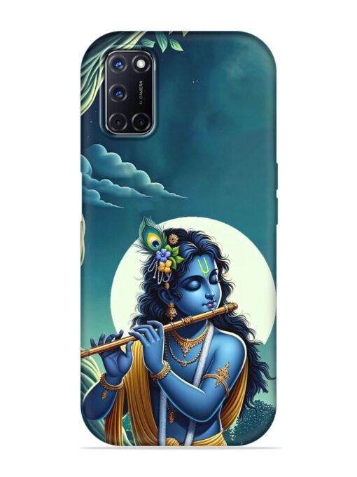 Krishna's Divine Flute Embossed Soft Silicone Case for Oppo A52 Zapvi