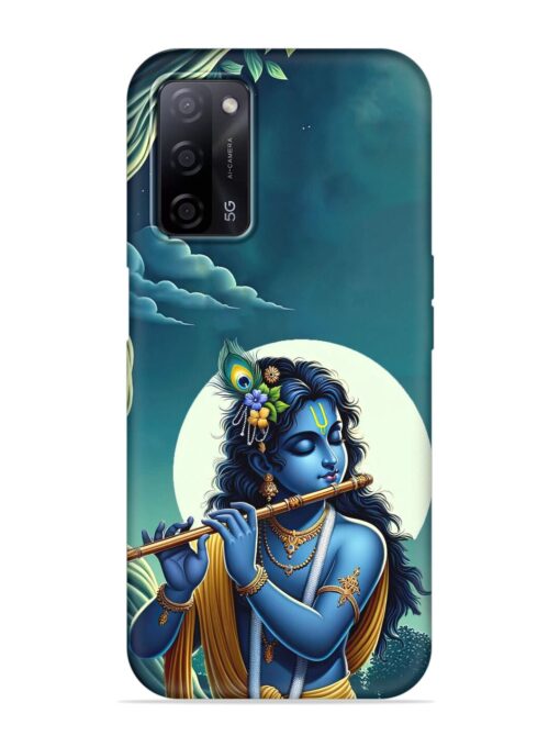 Krishna's Divine Flute Embossed Soft Silicone Case for Oppo A53S (5G) Zapvi