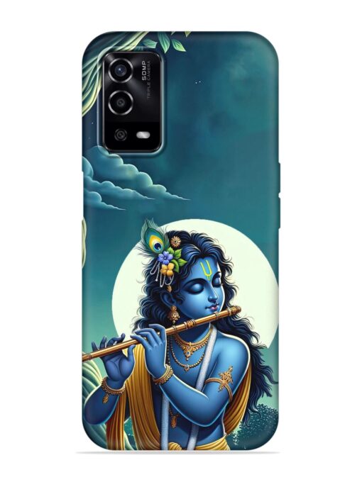 Krishna's Divine Flute Embossed Soft Silicone Case for Oppo A55 Zapvi