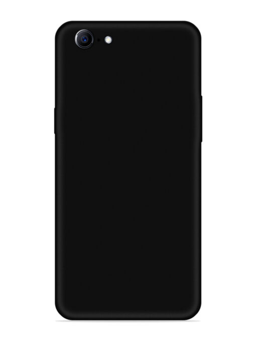 Plain Black Soft Silicone Case for Oppo A57 (2016) Zapvi