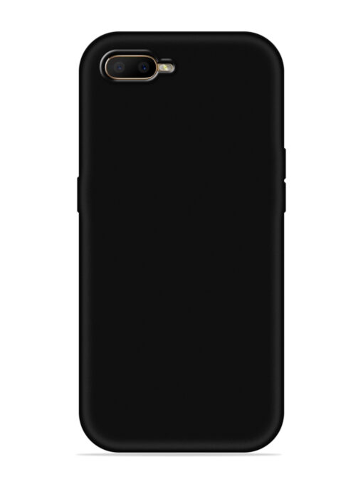 Plain Black Soft Silicone Case for Oppo A5S Zapvi