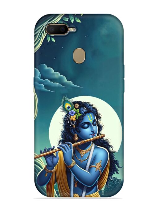 Krishna's Divine Flute Embossed Soft Silicone Case for Oppo A7 Zapvi