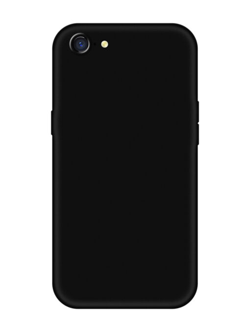 Plain Black Soft Silicone Case for Oppo A71K Zapvi