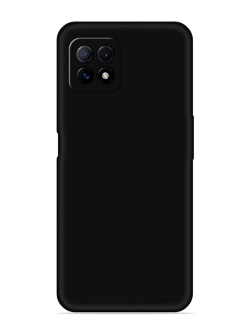 Plain Black Soft Silicone Case for Oppo A73 Zapvi