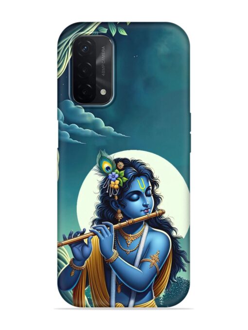 Krishna's Divine Flute Embossed Soft Silicone Case for Oppo A74 (5G) Zapvi